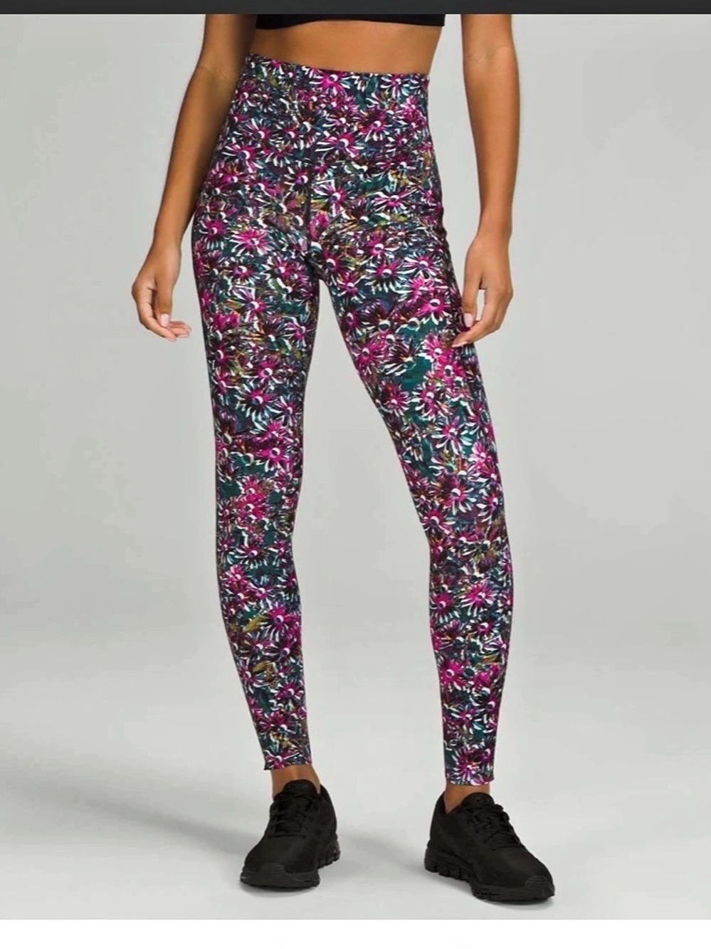 Lululemon Base Pace High-Rise Running Tight 28" in Floral Electric Multi